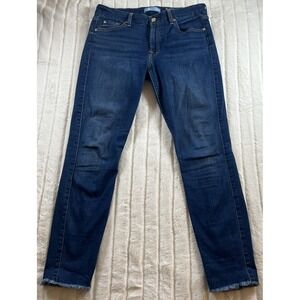 7 For All Mankind The Ankle Skinny b(air)‎ Women's Denim Blue Jeans Size 30 USA
